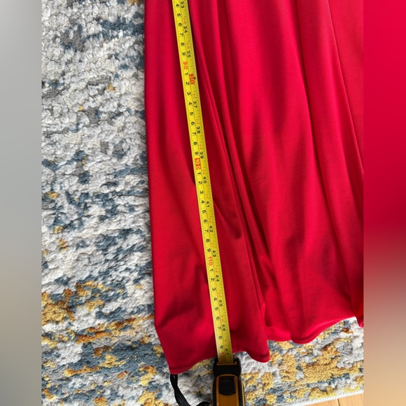 Betsy and Adam Red Sleeveless Maxi Dress, Size 2 - Picture 13 of 14